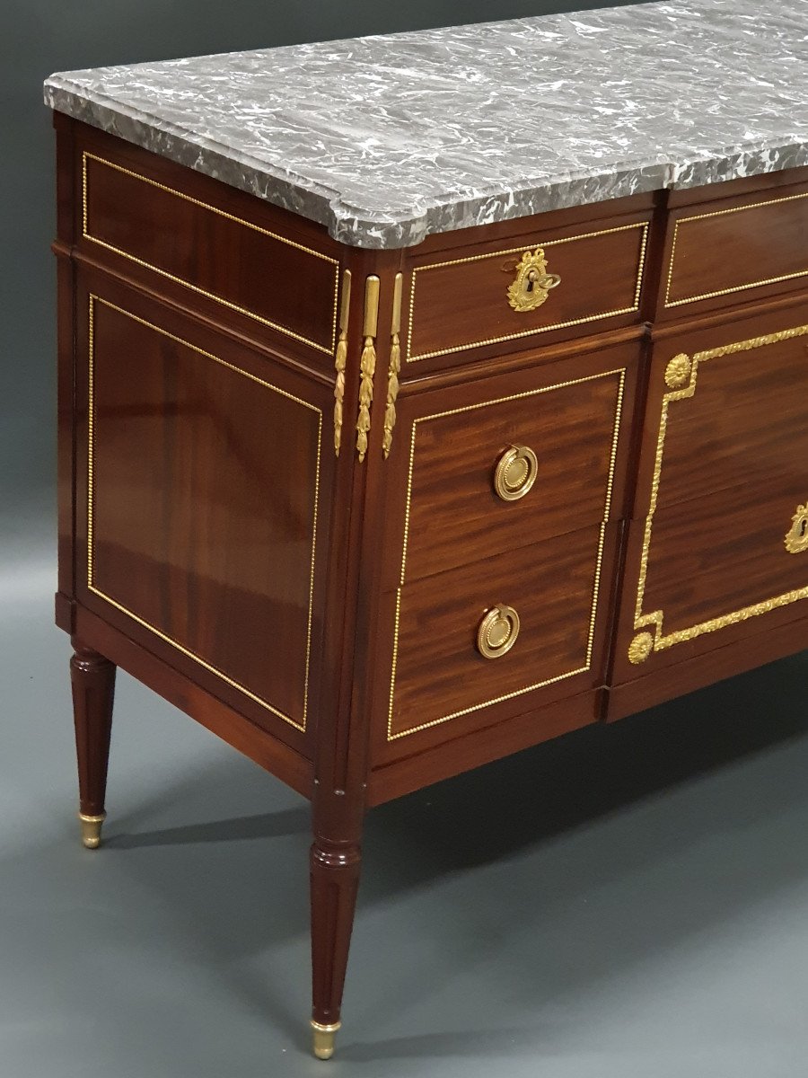 Louis XVI Commode Stamped Rinck In Paris After A Riesener Model-photo-3