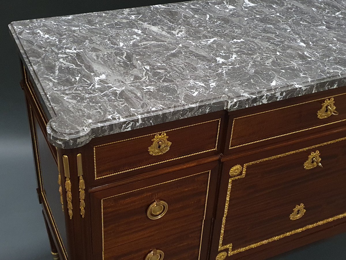 Louis XVI Commode Stamped Rinck In Paris After A Riesener Model-photo-4