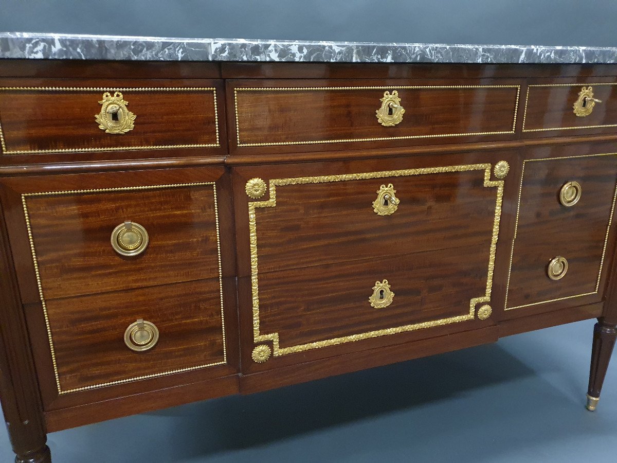 Louis XVI Commode Stamped Rinck In Paris After A Riesener Model-photo-5