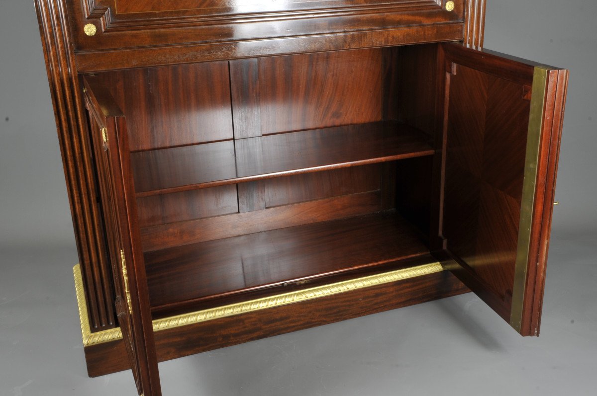 François Linke - Mahogany And Gilt Bronze Secretaire After Riesener-photo-6