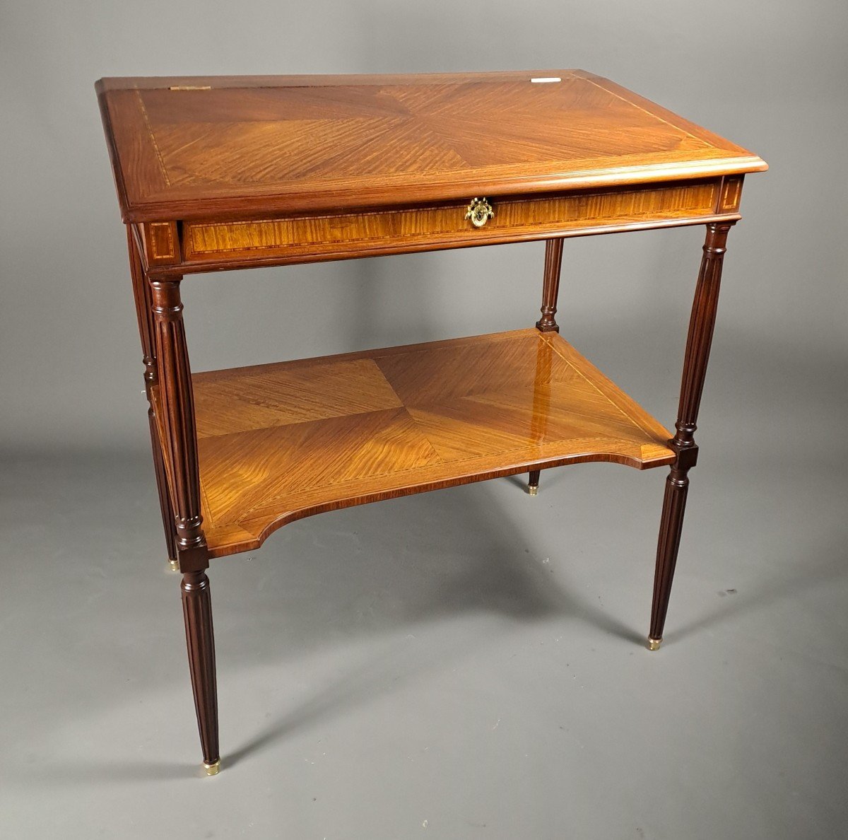 Large Notary Writing Desk Louis XVI Style-photo-2