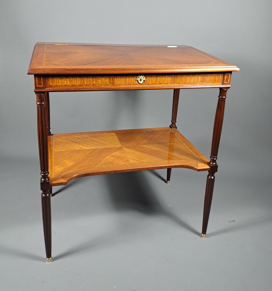 Large Notary Writing Desk Louis XVI Style-photo-3