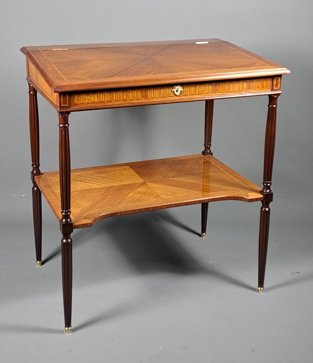 Large Notary Writing Desk Louis XVI Style