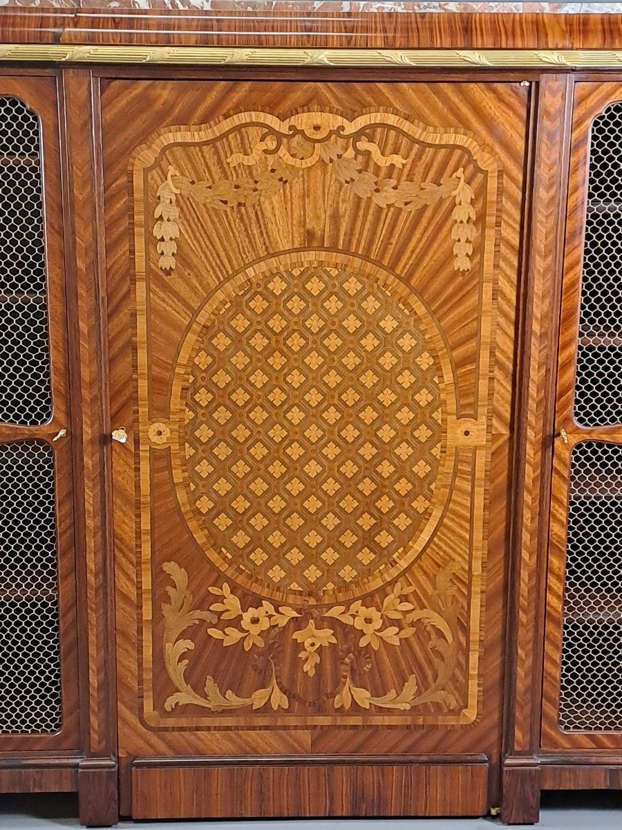 Napoleon III Bookcase Stamped Sormani-photo-1