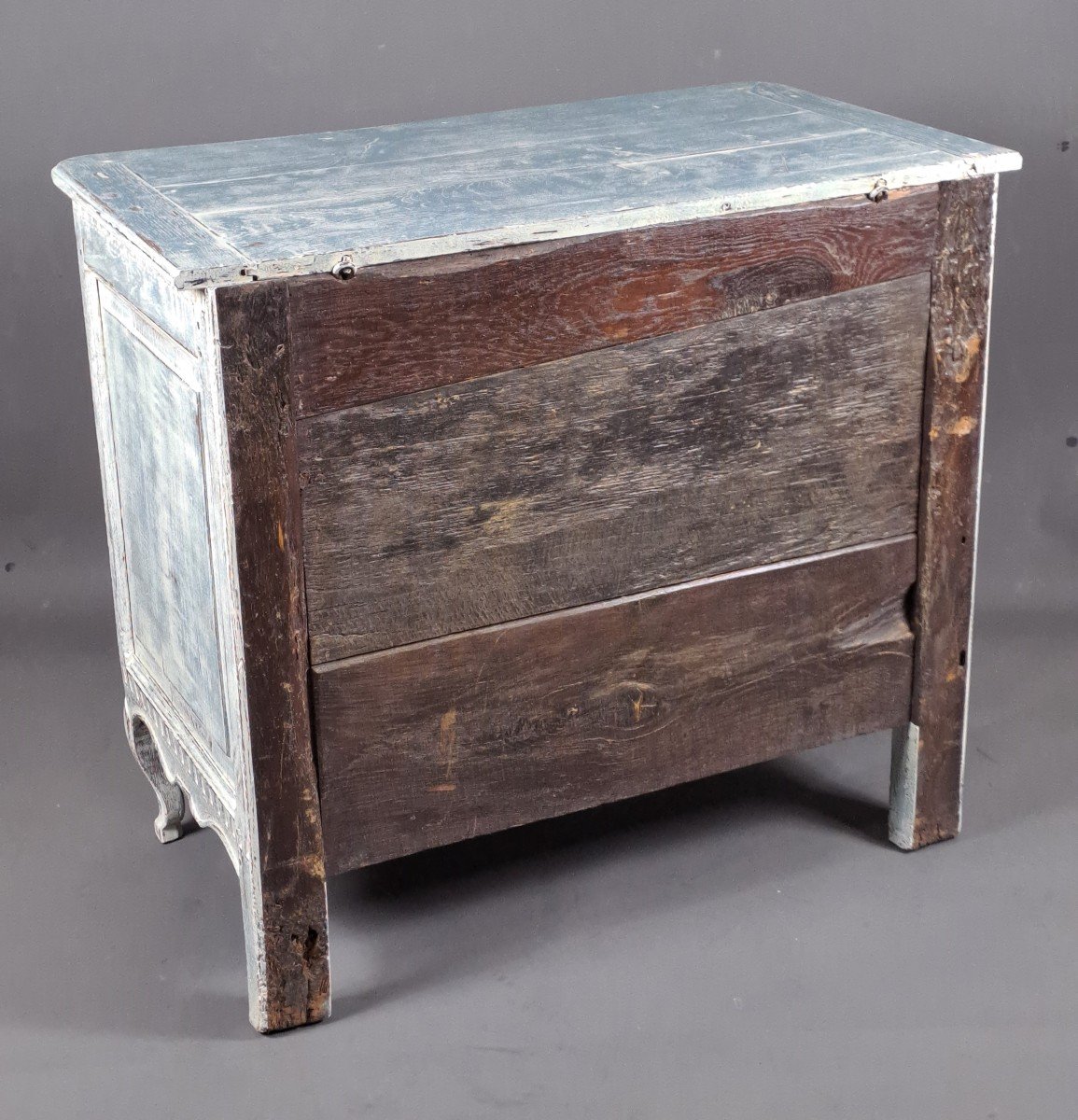 Louis XV Commode From The 18th Century In Solid Oak-photo-8