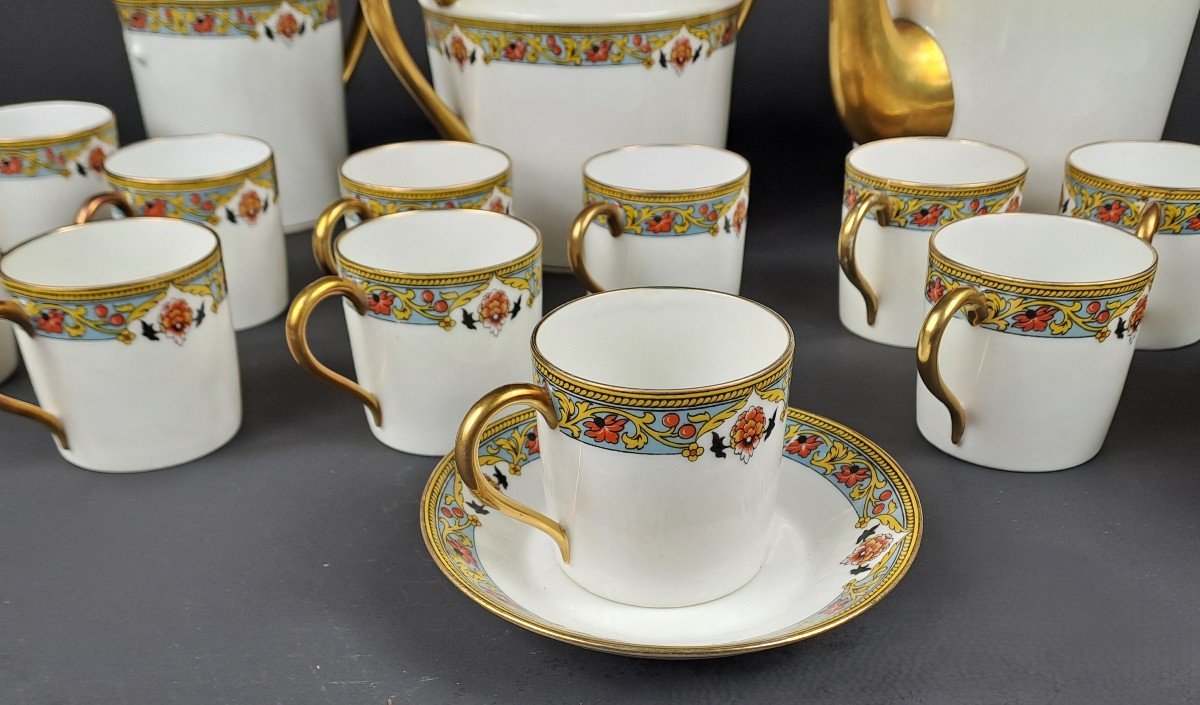 Limoges Porcelain Coffee Service - 12 People-photo-1