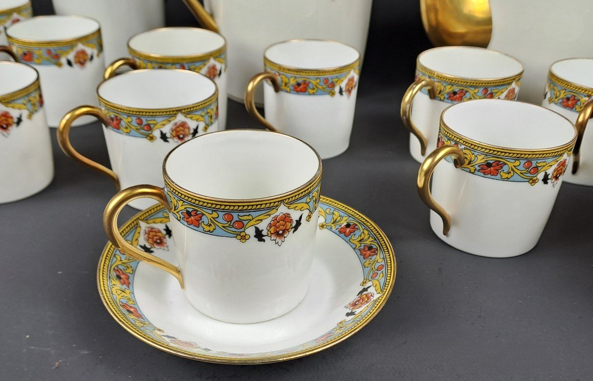 Limoges Porcelain Coffee Service - 12 People-photo-4