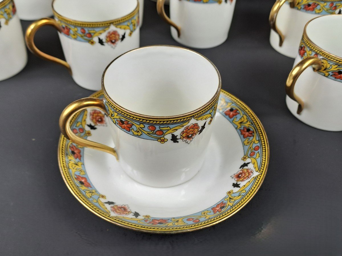 Limoges Porcelain Coffee Service - 12 People-photo-5