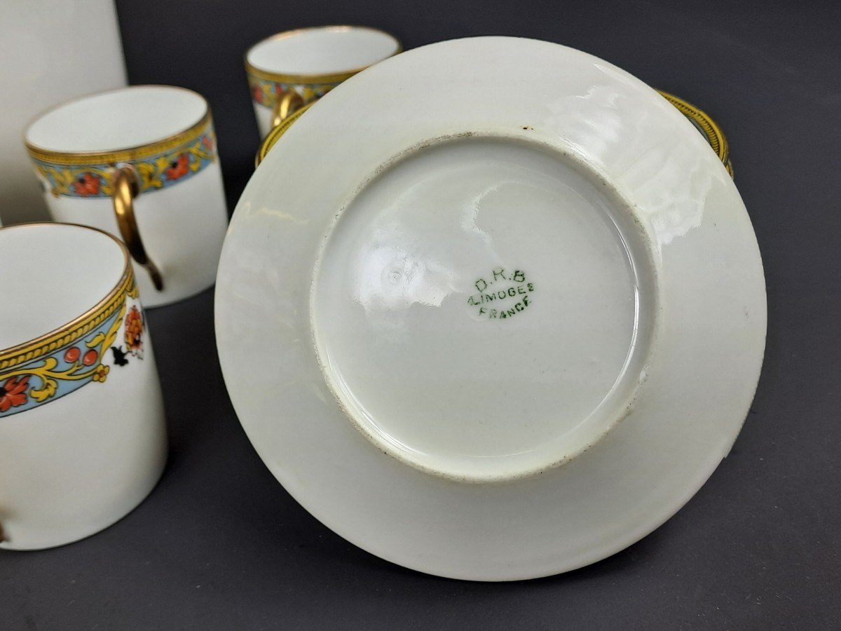 Limoges Porcelain Coffee Service - 12 People-photo-7