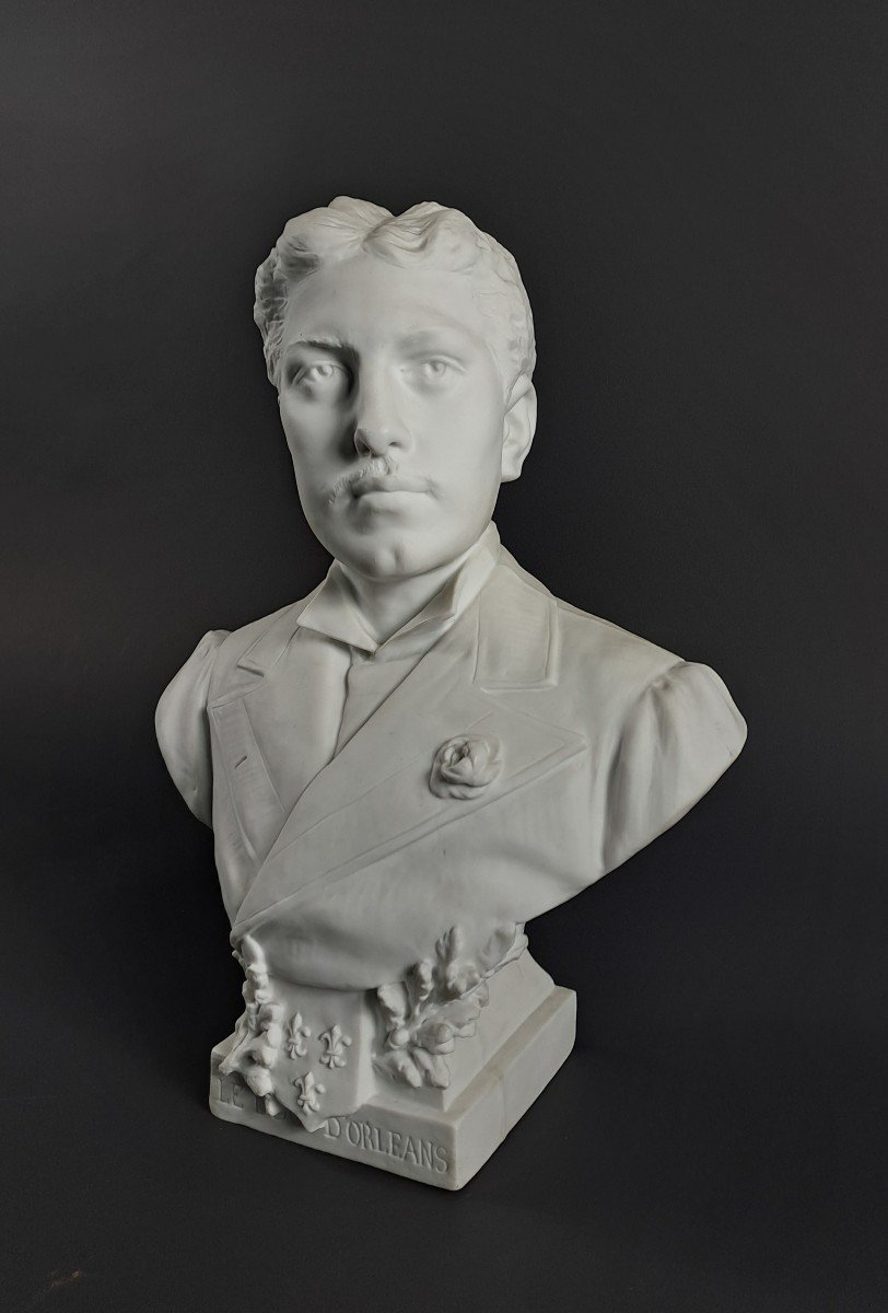 Vincenzo Cochi - Bust Of The Duke Of Orleans In Biscuit-photo-8