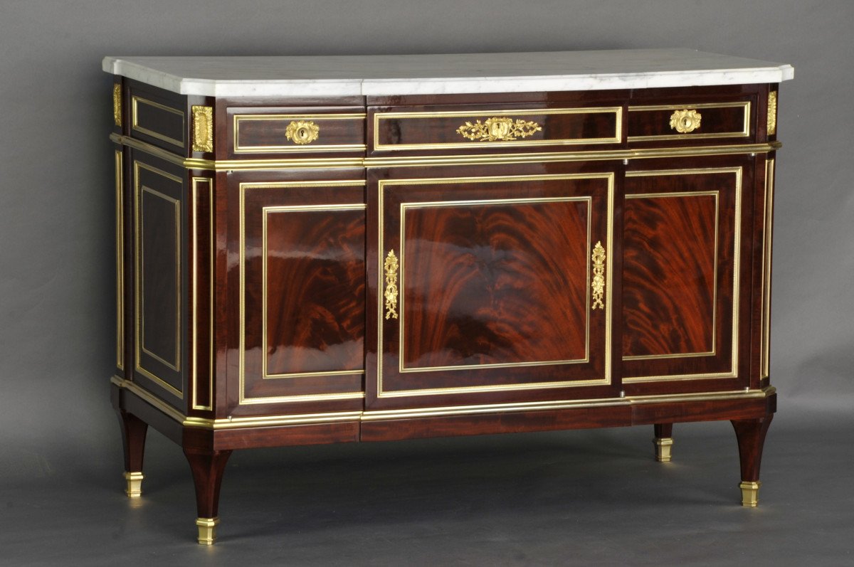 Important Louis XVI Commode Stamped Gervais Durand