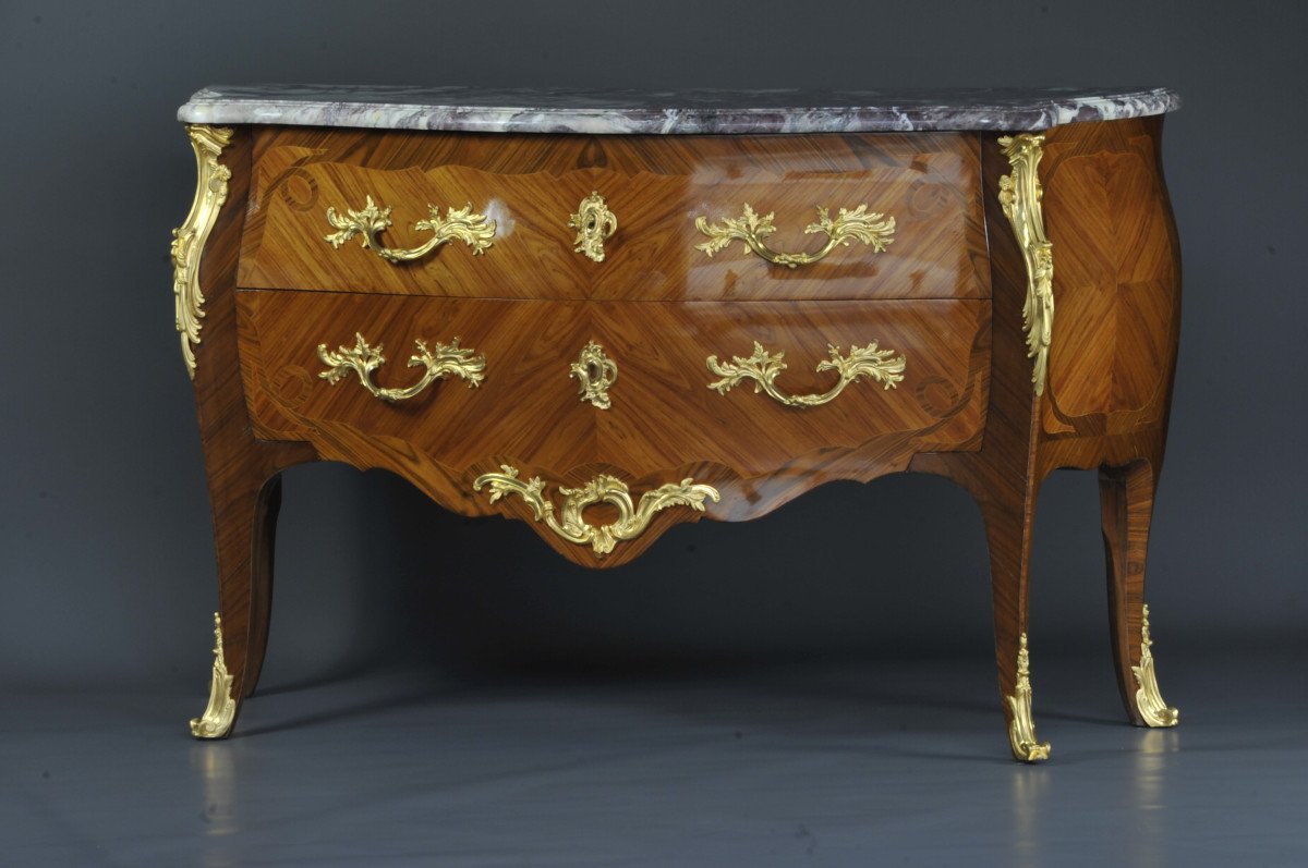 Important Louis XV Commode Stamped Rinck