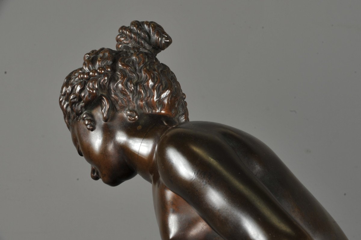 Venus Coming Out Of The Bath - Bronze Sculpture Signed Charles Gautier And Dated 1884-photo-5