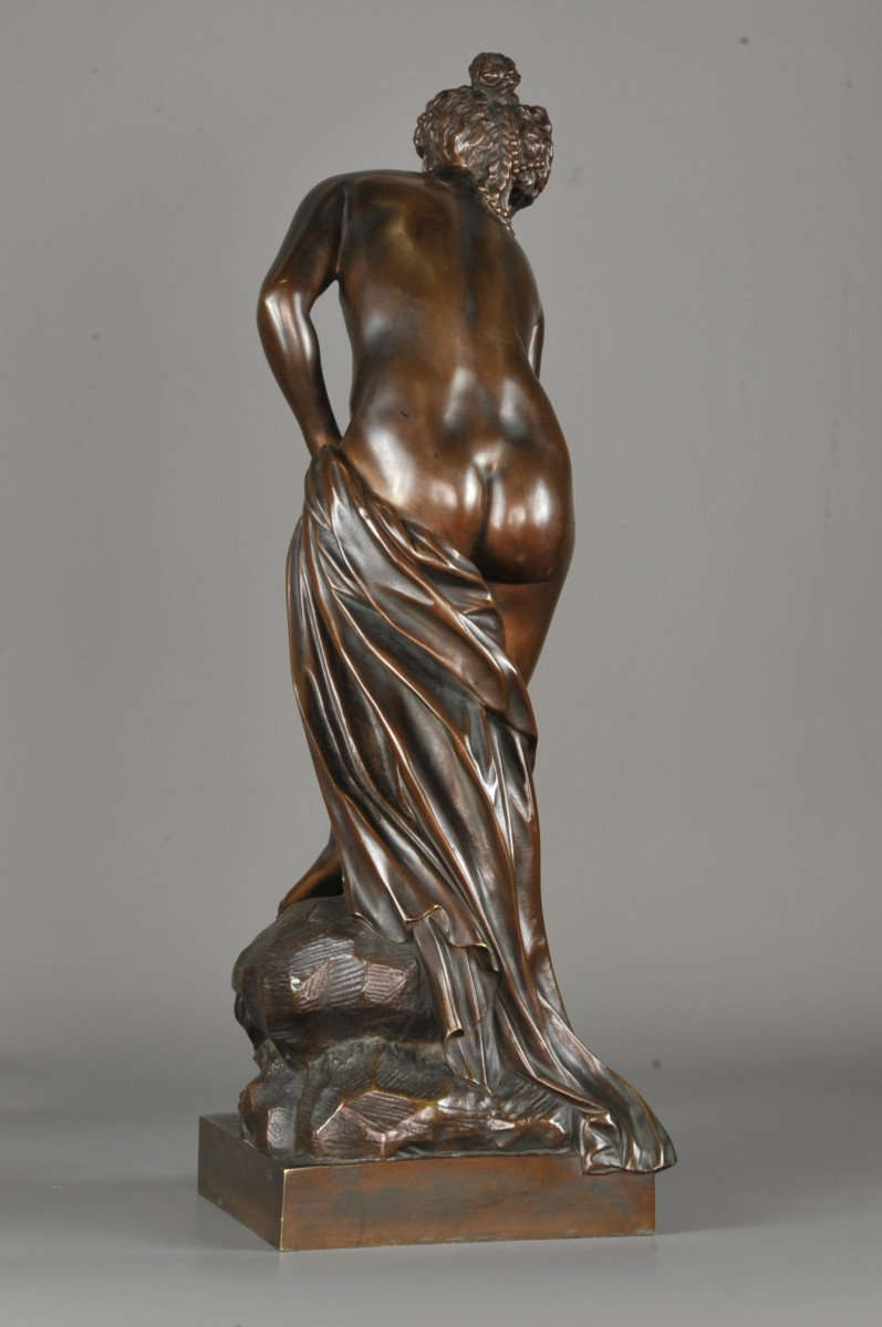 Venus Coming Out Of The Bath - Bronze Sculpture Signed Charles Gautier And Dated 1884-photo-7