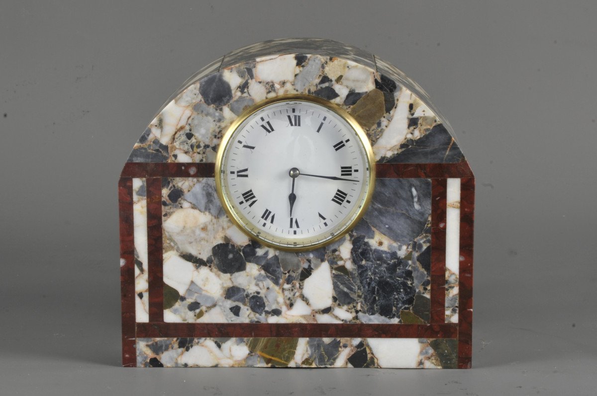 Art Deco Marble Clock-photo-2