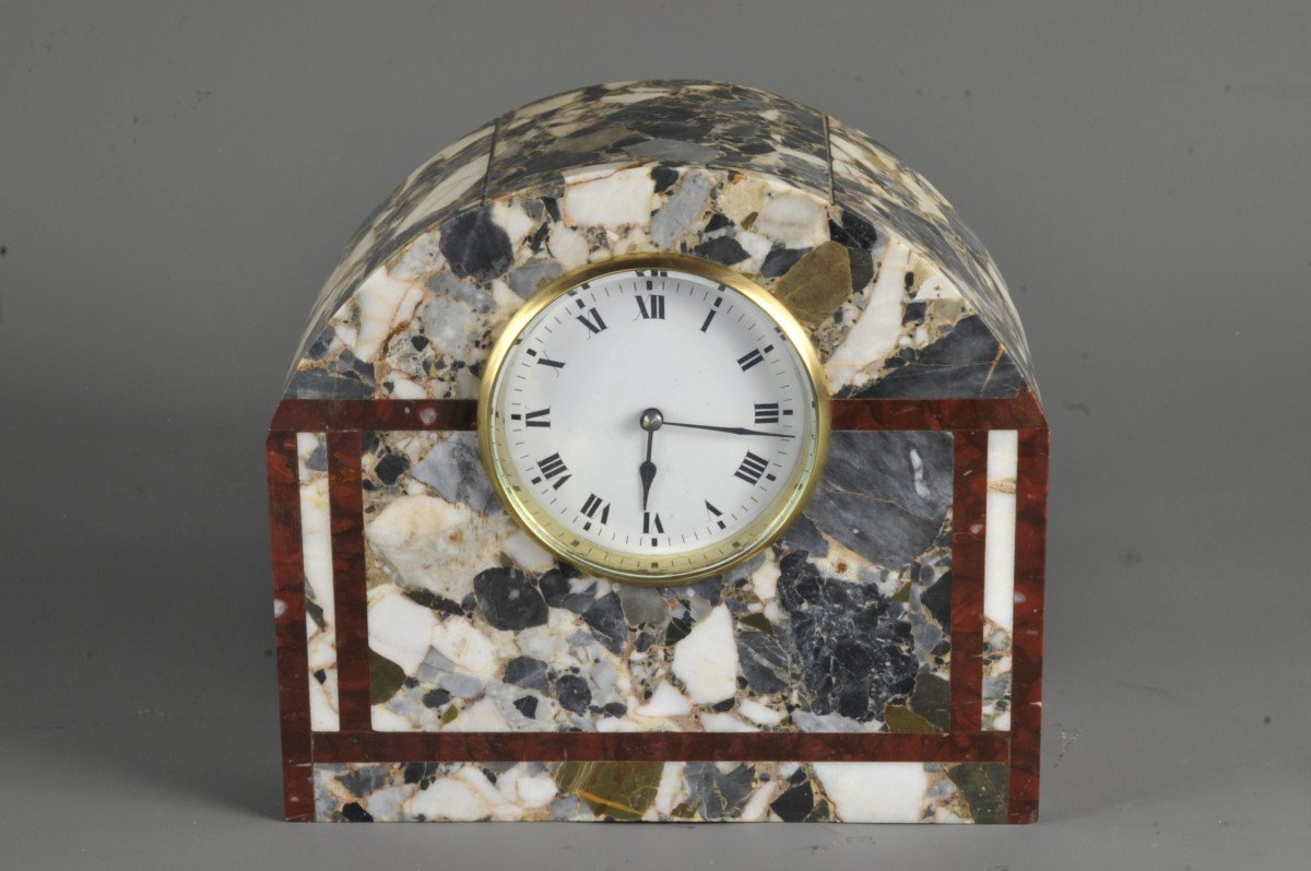 Art Deco Marble Clock-photo-3