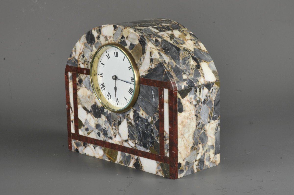 Art Deco Marble Clock-photo-2