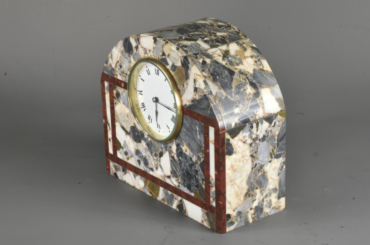 Art Deco Marble Clock-photo-3