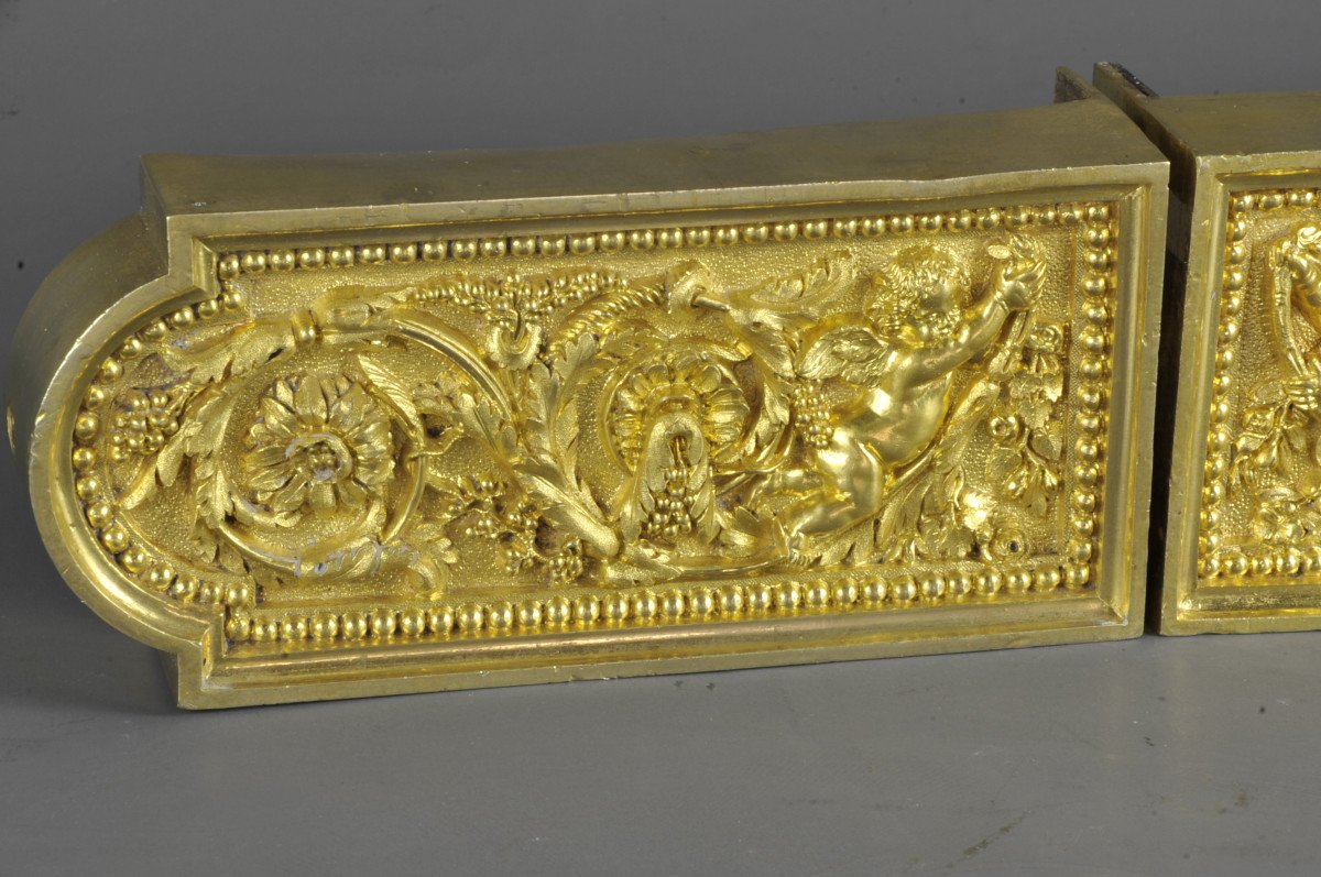 Louis XVI Style Lock In Gilt Bronze-photo-3