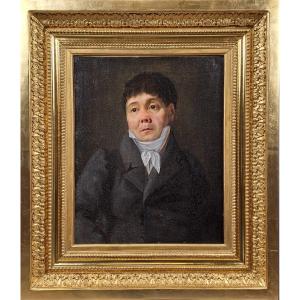 Oil On Canvas - Portrait Of A Man - Restoration Period