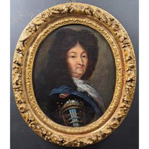 Portrait De Louis XIV En Armure - Suiveur De Hyacinthe Rigaud (1659 - 1743)