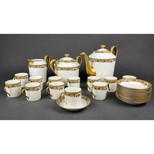 Limoges Porcelain Coffee Service - 12 People