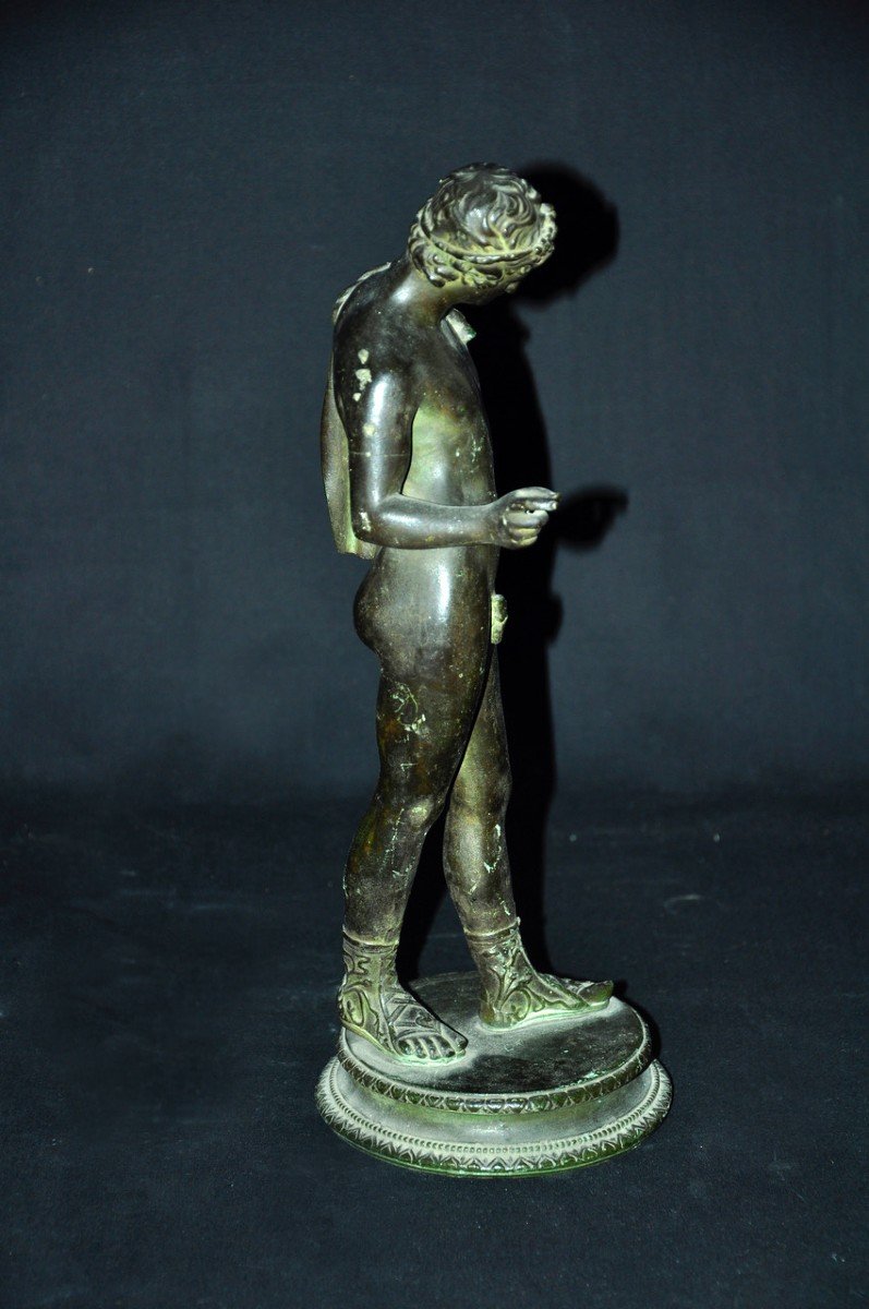 Statuette En Bronze époque XIXe Siècle Copie Antique-photo-2