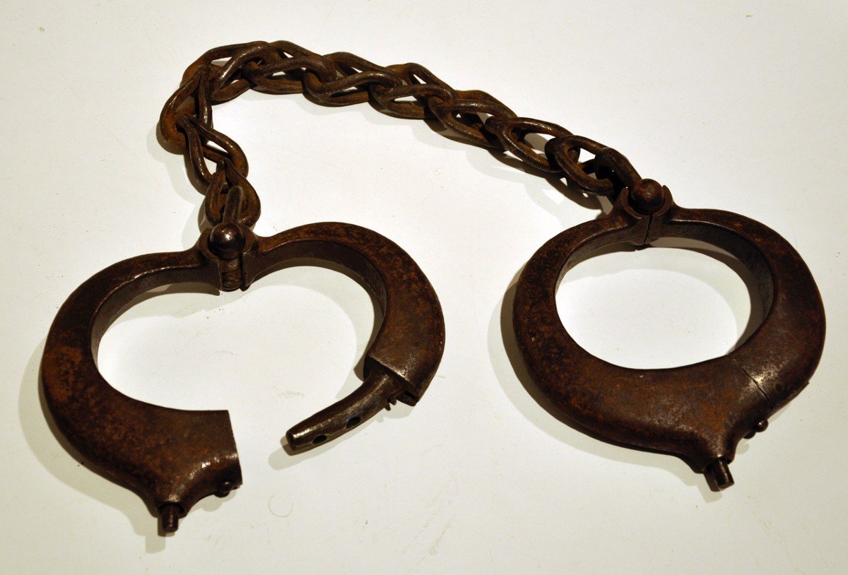 Foot Shackles For Death Row Convicts, 19th Century