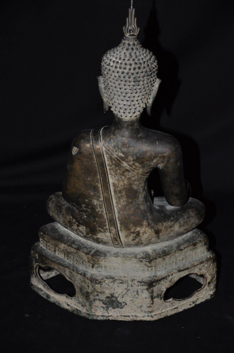 Seated Buddha Statue, Vietnamese Art, Late 19th Century-photo-2