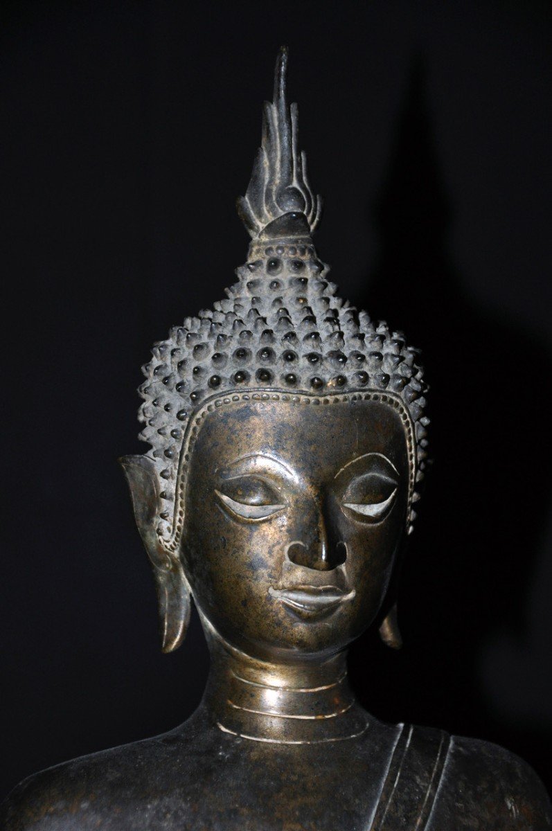 Seated Buddha Statue, Vietnamese Art, Late 19th Century-photo-4