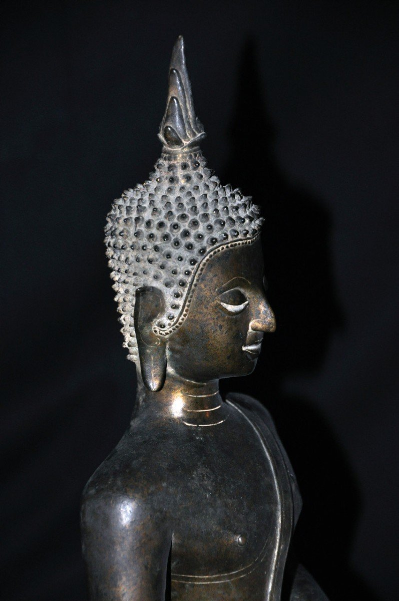 Seated Buddha Statue, Vietnamese Art, Late 19th Century-photo-2