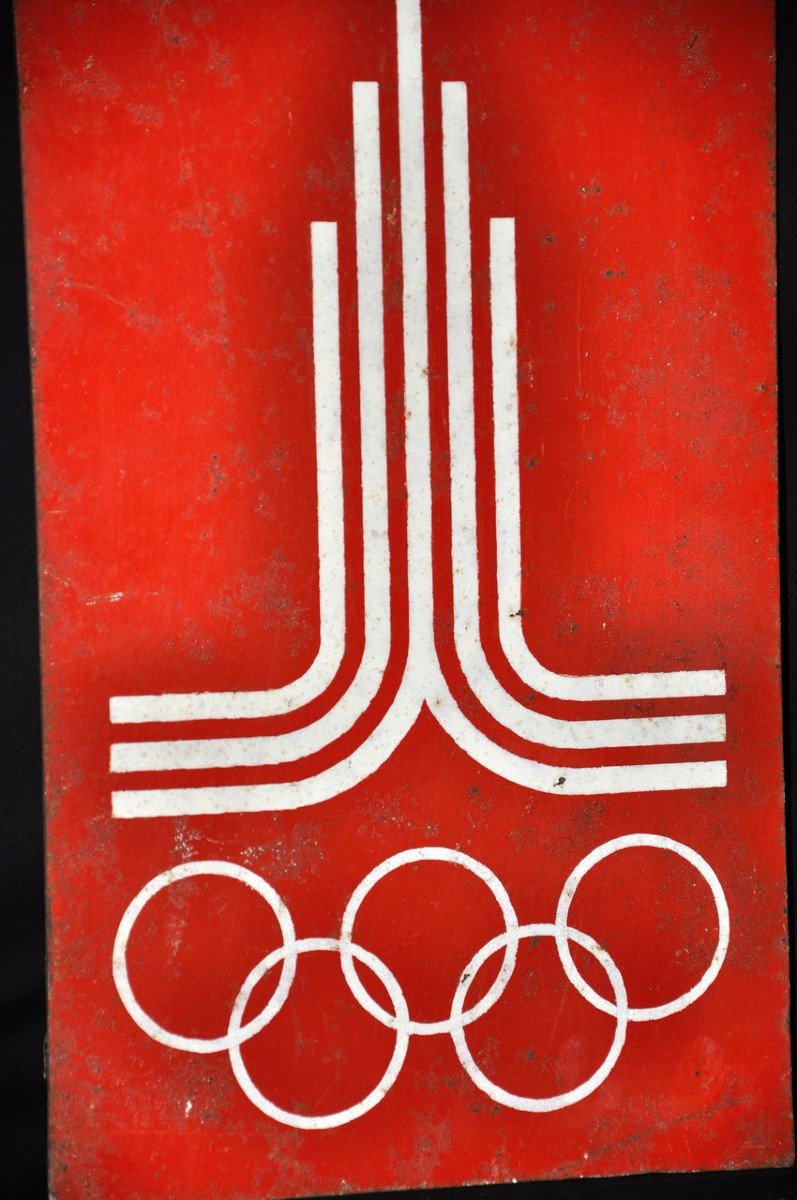 Soviet Plaque Moscow Olympic Games 1980-photo-3