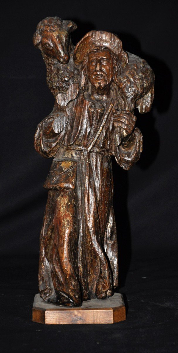 Sculpture Bois Saint Jean-baptiste époque XVIIe Siècle