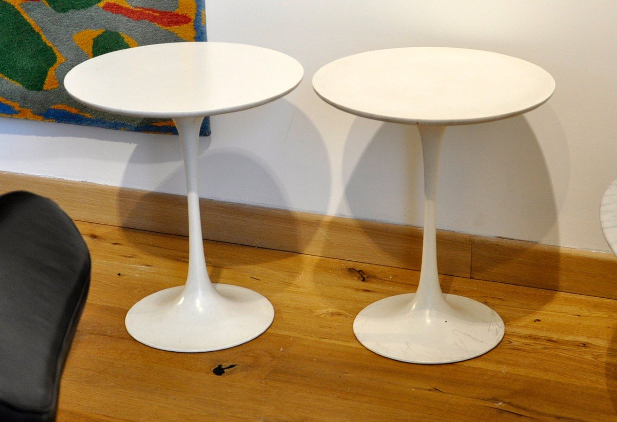 Paire de tables basses Saarinen édition Arkana circa 1970