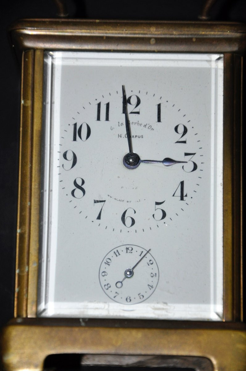 Early 19th Century Brass Officer's Clock-photo-2