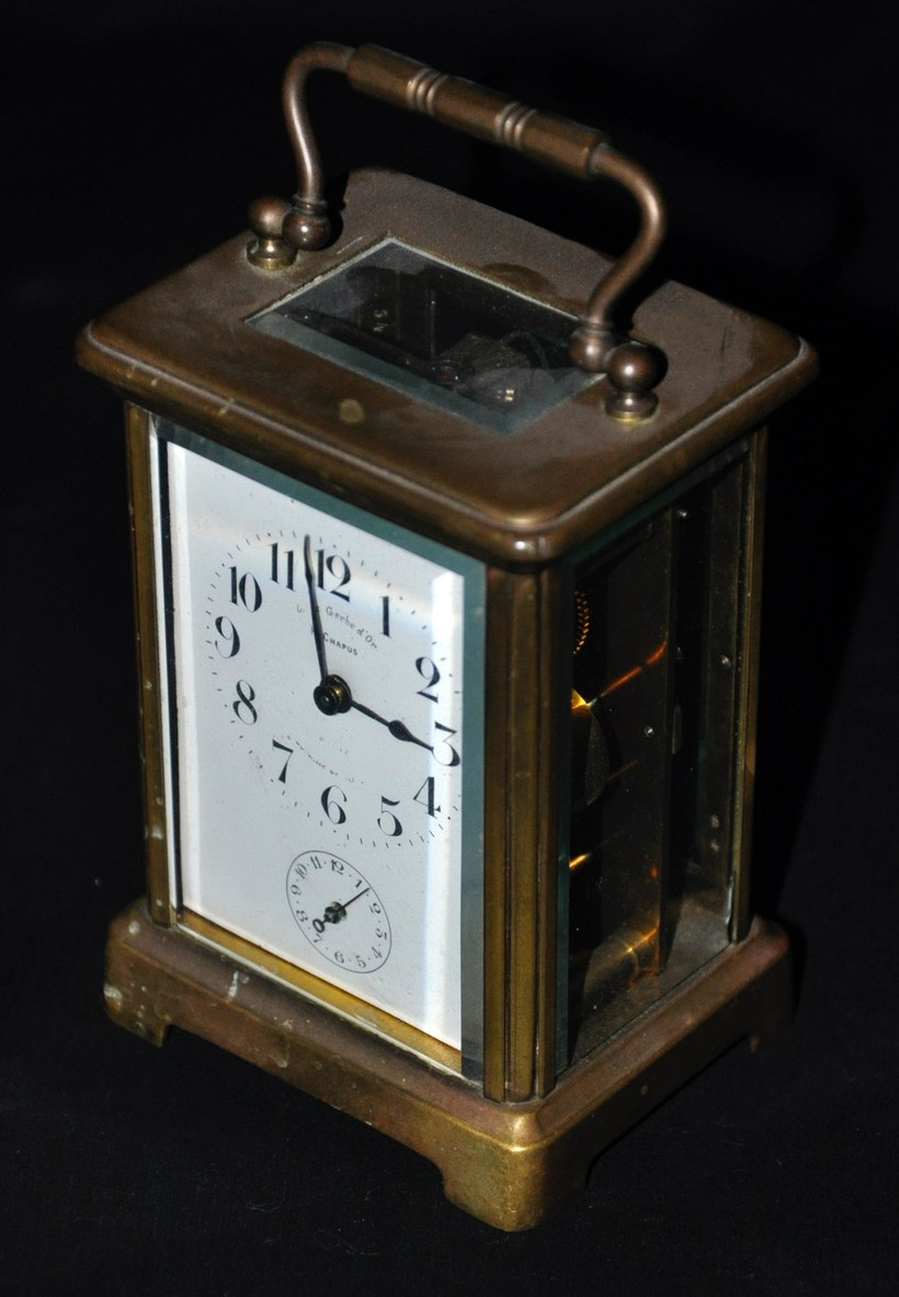 Early 19th Century Brass Officer's Clock