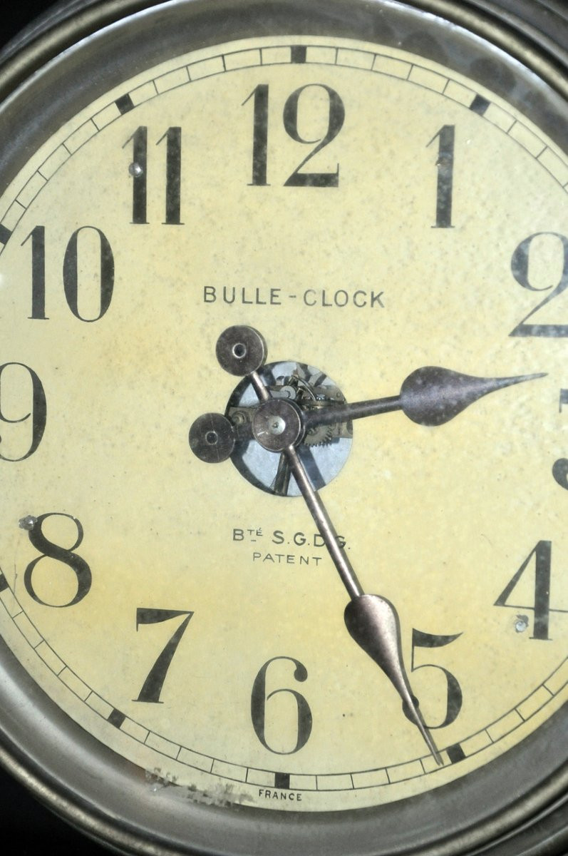 Industrial Electric Bulle-clock Clock Circa 1930-photo-2