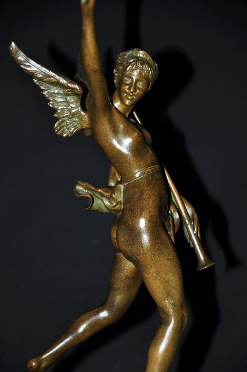 Bronze Titled "to The Victors" Signed A.manuela Late 19th Century-photo-2