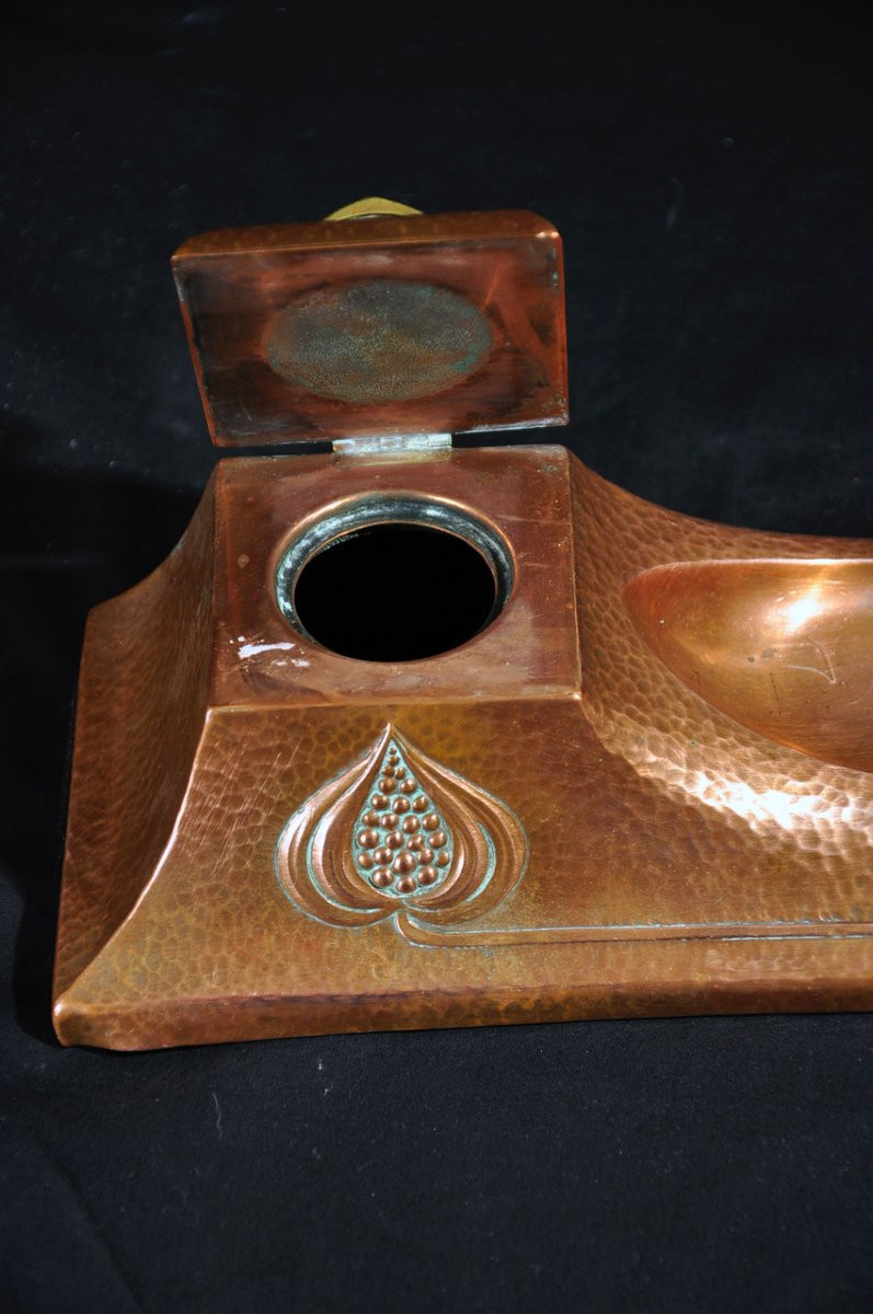 Hammered Copper Pencil Case – Arts And Crafts Movement, Early 20th Century -photo-1