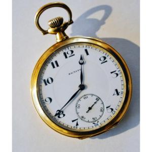 Zenith Gold Pocket Watch Circa 1900