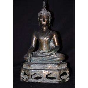 Seated Buddha Statue, Vietnamese Art, Late 19th Century