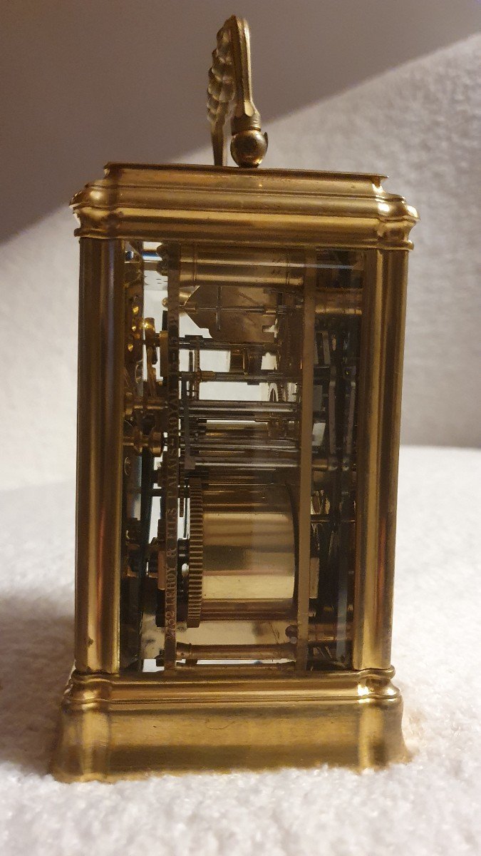 Petite Sonnerie Travel Clock L. Leroy Et Cie - Henri Jacot-photo-2