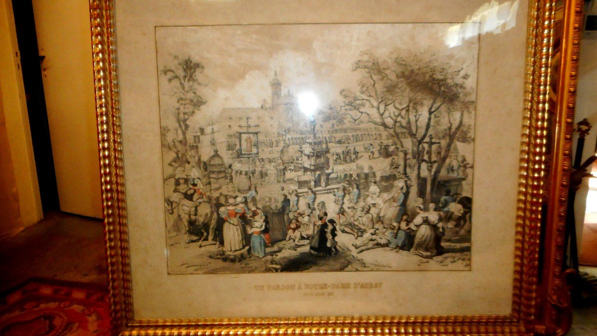 A Pardon At Auray In Brittany By (prosper St Germain)