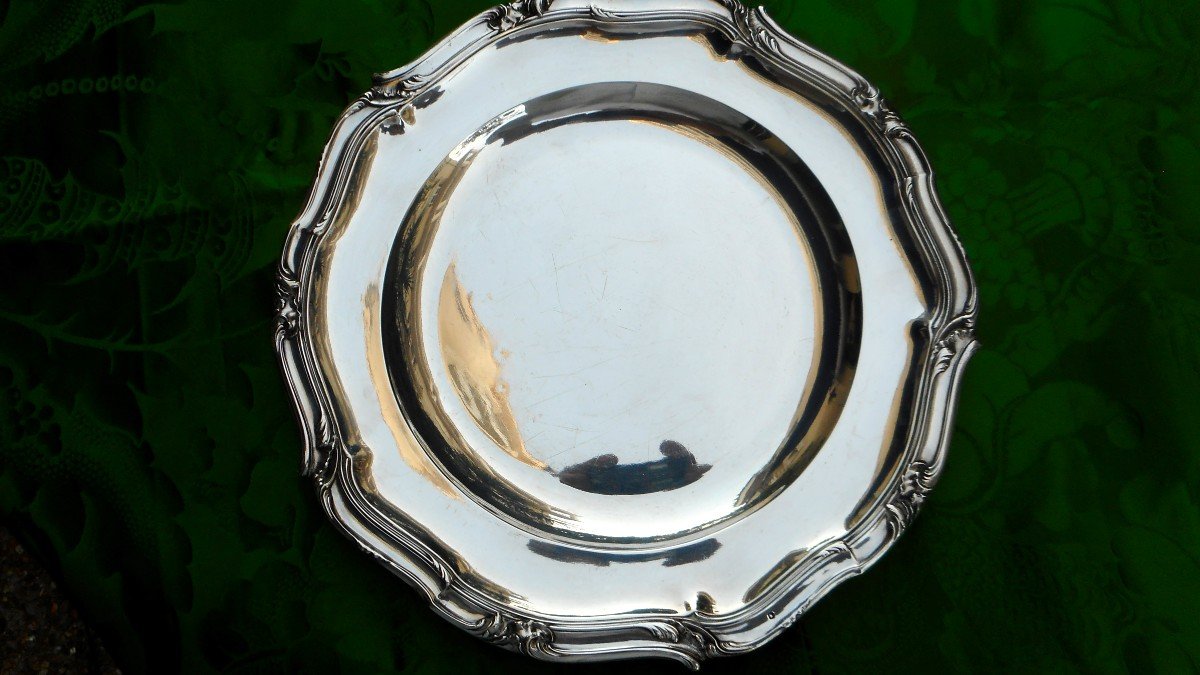 Solid Silver Round Dish