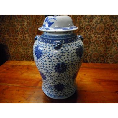 Vase Chine Bleu 