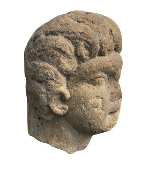 Important Gallo-roman Bust Of Apollo-photo-3