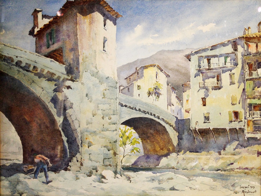 Le Vieux Pont De Sospel, Pierre Mandonnet (1891-1970)