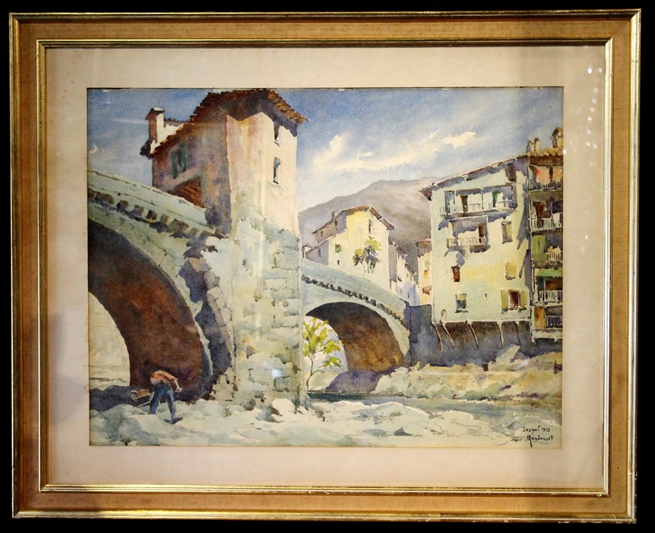 Le Vieux Pont De Sospel, Pierre Mandonnet (1891-1970)-photo-2