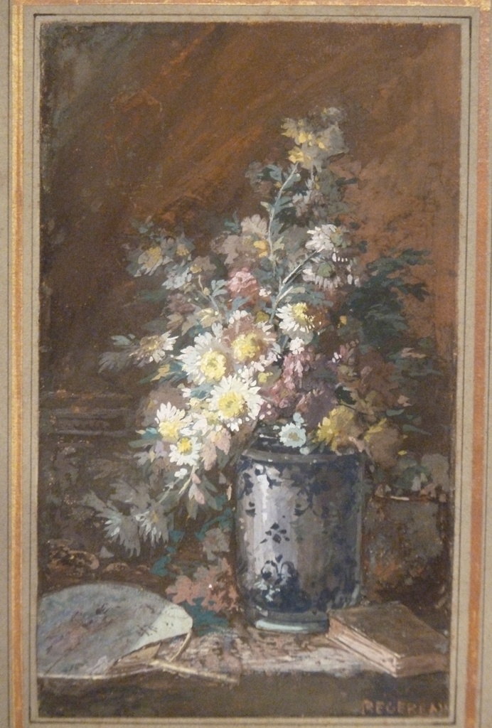 Still Life With Flowers In Vase, Henri Paul Regereau (1862)