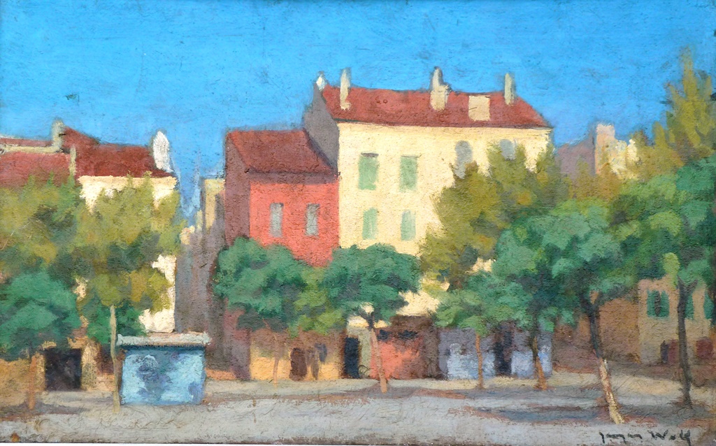 " La Place Du Village" Jacques Wolf (1896-1956)